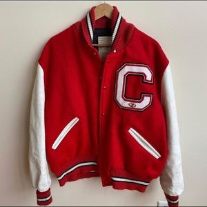 Vintage 80’s Letterman Jacket Men’s XL